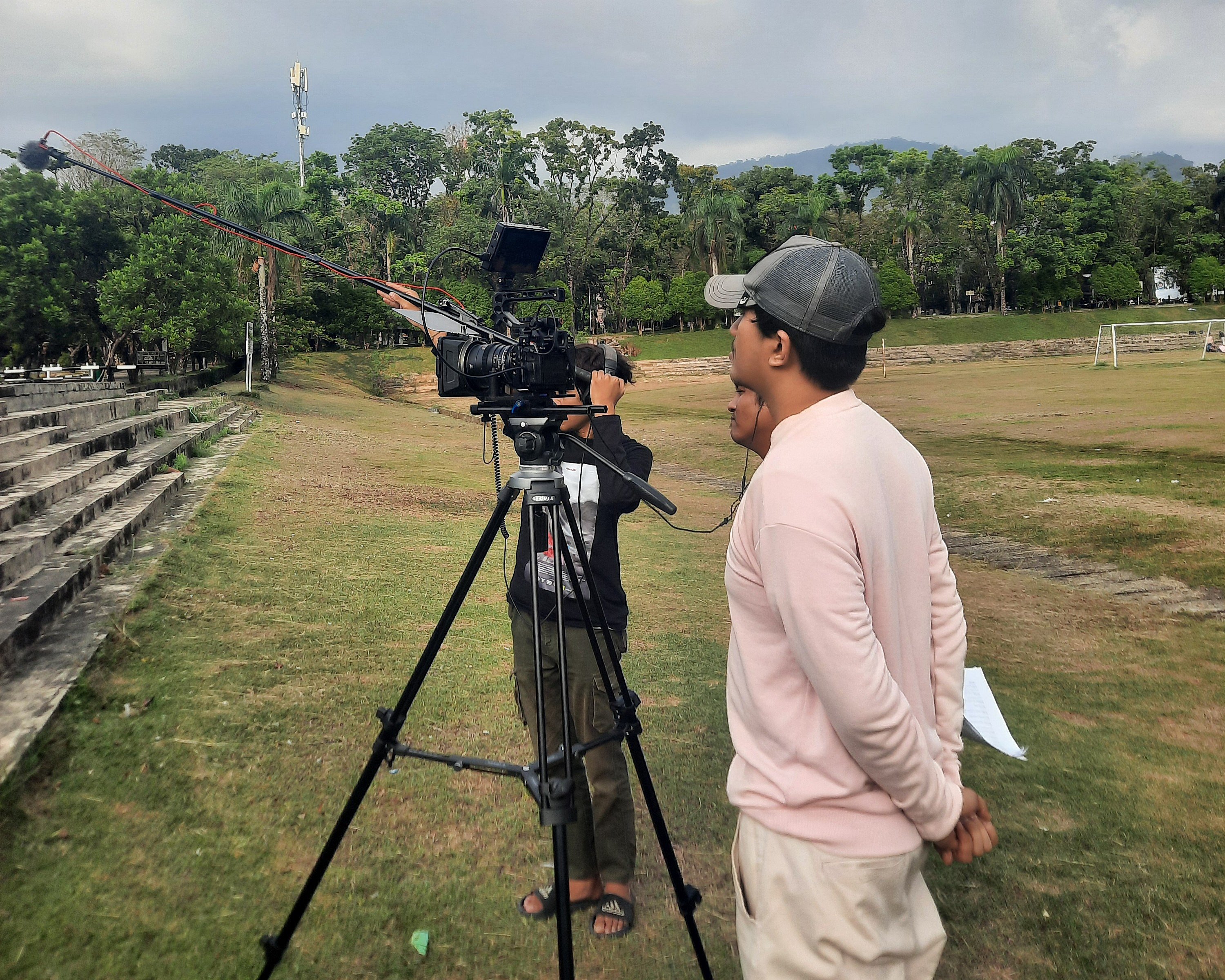 Pemasangan jaringan sedang berlangsung